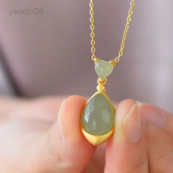 pendant necklaces natural water drop hetian gray jade clavicle chain an jade pendant necklace for women versatile personality necklace jewel, Silver
pendant necklaces natural water drop hetian gray jade clavicle chain an jade pendant necklace for women versatile personality necklace jewel, Silver