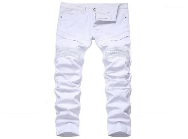 men039s jeans white pleated men patchwork moto biker style casual solid color full length fashion straight denim trousers18463136, Blue
men039s jeans white pleated men patchwork moto biker style casual solid color full length fashion straight denim trousers18463136, Blue