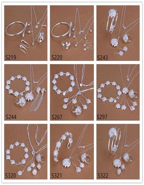 whole women039s sterling silver jewelry sets 6 sets a lot mixed style ems41fashion 925 silver necklace bracelet earring ri4691917, Black
whole women039s sterling silver jewelry sets 6 sets a lot mixed style ems41fashion 925 silver necklace bracelet earring ri4691917, Black