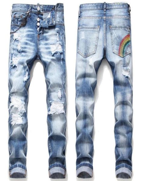 mens rips stretch black jeans fashion slim fit washed motocycle denim pants panelled hip hop trousers a115940161, Blue
mens rips stretch black jeans fashion slim fit washed motocycle denim pants panelled hip hop trousers a115940161, Blue