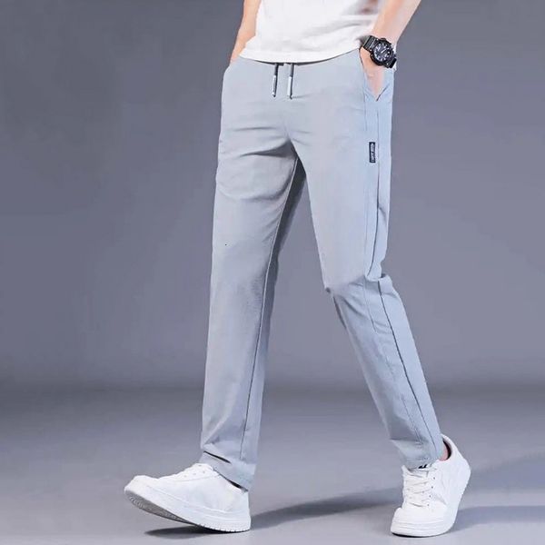 men s pants 2023men s ice silk casual trousers summer quick drying gym sports thin solid color fashion pocket straight pantalon 230711, Black
men s pants 2023men s ice silk casual trousers summer quick drying gym sports thin solid color fashion pocket straight pantalon 230711, Black