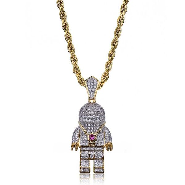 hip hop street gold silver color plated spaceman necklace micro pave zircon iced out astronaut pendant necklace for men5499272
hip hop street gold silver color plated spaceman necklace micro pave zircon iced out astronaut pendant necklace for men5499272