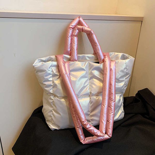 niche design space cotton down tote bag for women's bag new summer handbag large capacity shoulder bag
niche design space cotton down tote bag for women's bag new summer handbag large capacity shoulder bag