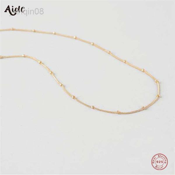 pendant necklaces aide 925 sterling silver french style minimalist elegant slim beads chain necklace for women girl gift clavicle choker nec 
pendant necklaces aide 925 sterling silver french style minimalist elegant slim beads chain necklace for women girl gift clavicle choker nec