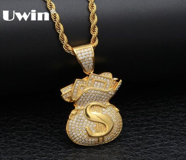 uwin us money bag necklace pendant full bling cubic zirconia iced out gold chains silver gold color hiphop jewelry for men8464338
uwin us money bag necklace pendant full bling cubic zirconia iced out gold chains silver gold color hiphop jewelry for men8464338