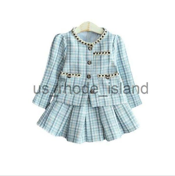 clothing sets girls clothing set spring and autumn baby clothes plaid kids suit skirt 2pcs elegant children clothing outfit x0712, White
clothing sets girls clothing set spring and autumn baby clothes plaid kids suit skirt 2pcs elegant children clothing outfit x0712, White