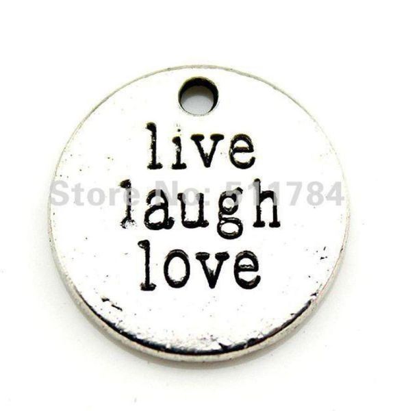 40pcslot 2 colors antique silver bronze 20mm round shaped live laugh love charms3740848, Bronze;silver
40pcslot 2 colors antique silver bronze 20mm round shaped live laugh love charms3740848, Bronze;silver