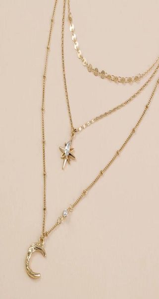 arrival european american fashion street style star moon necklace card neck multilayer copper necklaces jewelry accessories9140769, Silver
arrival european american fashion street style star moon necklace card neck multilayer copper necklaces jewelry accessories9140769, Silver