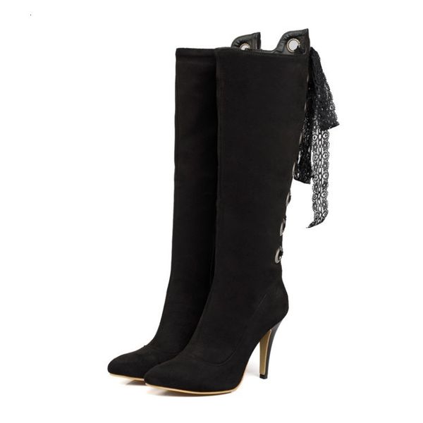 boots oversize large size big autumn and winter boots pointed toe thin heel breathable lace up fashion trend 230711, Black
boots oversize large size big autumn and winter boots pointed toe thin heel breathable lace up fashion trend 230711, Black
