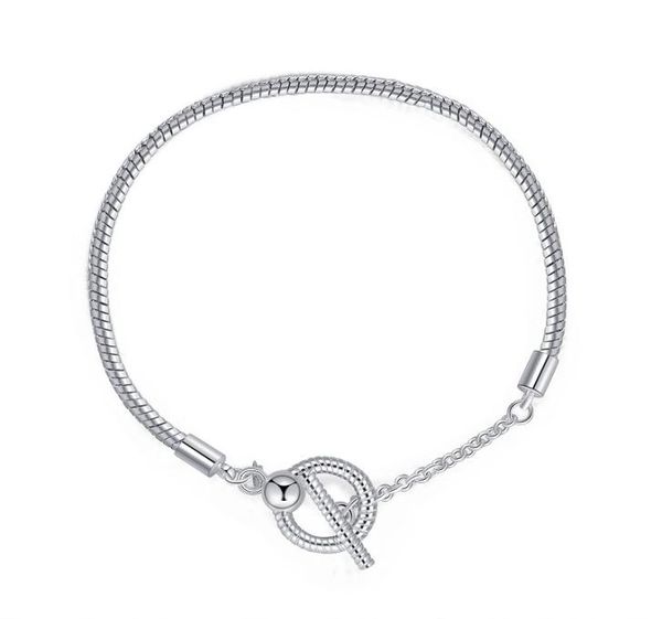 16-20cm new charm bracelet 925 silver fit european bracelets t clasp chain bracelets pendant five petals flower charm bead accessories diy j, Black
16-20cm new charm bracelet 925 silver fit european bracelets t clasp chain bracelets pendant five petals flower charm bead accessories diy j, Black