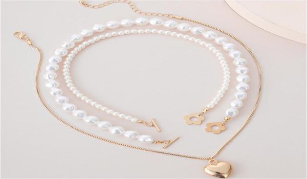 pendant necklaces elegant heart neckalce jewelry for women multilayer gold color chain statememt simulated pearl choker necklace6839591, Silver
pendant necklaces elegant heart neckalce jewelry for women multilayer gold color chain statememt simulated pearl choker necklace6839591, Silver