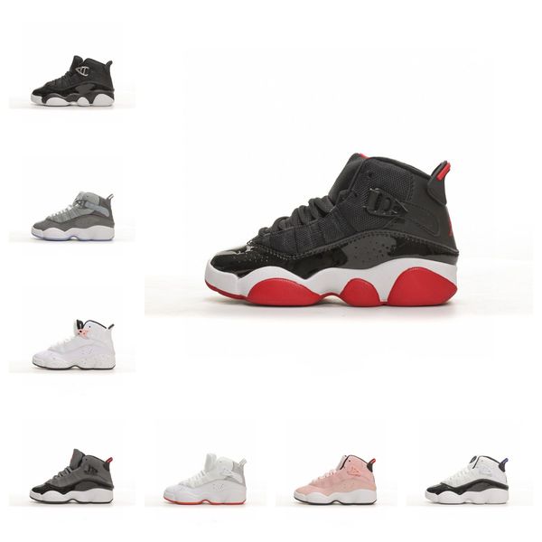 6 kids basketball shoes infants toddler children cherry bred cool grey 6s rings kid trainers sneakers sports outdoor christmas gift, Black
6 kids basketball shoes infants toddler children cherry bred cool grey 6s rings kid trainers sneakers sports outdoor christmas gift, Black