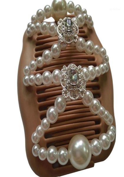 women magic double hair comb imitation wood pearl clip stretchy hairpin bead diy c6ud19721215, Golden;white
women magic double hair comb imitation wood pearl clip stretchy hairpin bead diy c6ud19721215, Golden;white