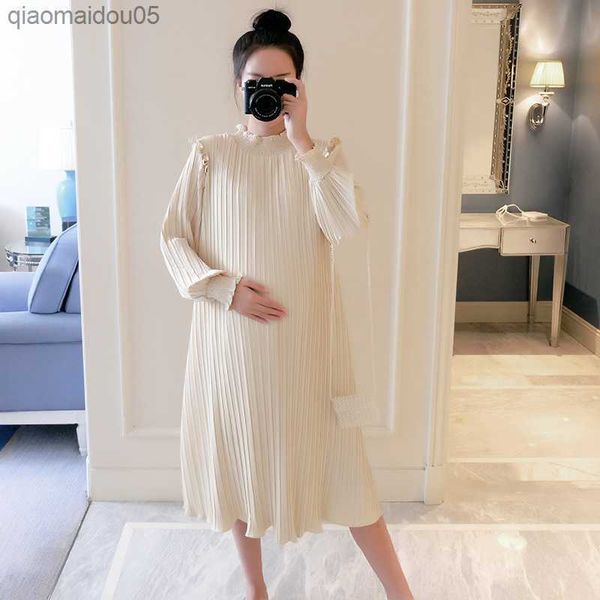 maternity dresses chiffon pleated long pregnancy dress casual loose maternity clothes for pregnant women fashion 2023 plus size l230712, White
maternity dresses chiffon pleated long pregnancy dress casual loose maternity clothes for pregnant women fashion 2023 plus size l230712, White