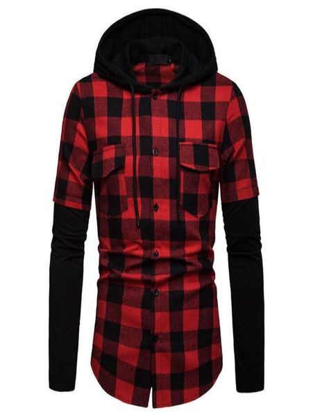 new fashion mens plaid hooded dual pockets daily long sleeve shirts casual slim fit lumberjack check dress shirts for men g1012501014, White;black
new fashion mens plaid hooded dual pockets daily long sleeve shirts casual slim fit lumberjack check dress shirts for men g1012501014, White;black