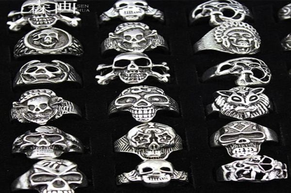 senhua whole lots 25pcs mixed cool boy mens jewelry biker gothic style antique silver skeleton skull rings for halloween gift 52539776649, Golden;silver
senhua whole lots 25pcs mixed cool boy mens jewelry biker gothic style antique silver skeleton skull rings for halloween gift 52539776649, Golden;silver
