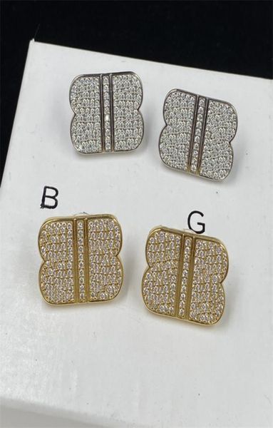 luxurys designer stud womens earring fashion mens b earrings jewelry formal women shine diamond pendant studs hoop ear rings weddi3454323, Golden;silver
luxurys designer stud womens earring fashion mens b earrings jewelry formal women shine diamond pendant studs hoop ear rings weddi3454323, Golden;silver