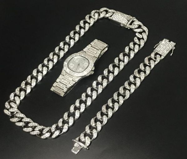 hip hop men silver necklace crystal miami chain men watch necklace bracelet combo set ice out cuban necklace hip hop for men7851388
hip hop men silver necklace crystal miami chain men watch necklace bracelet combo set ice out cuban necklace hip hop for men7851388
