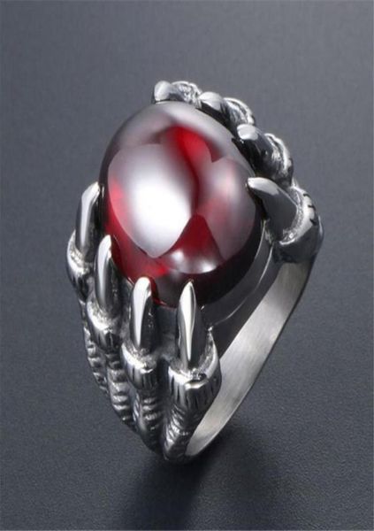 men039s retro dragon claw ring for men red black stone vintage style 316l stainless steel engagement rings 71762935703162795, Golden;silver
men039s retro dragon claw ring for men red black stone vintage style 316l stainless steel engagement rings 71762935703162795, Golden;silver