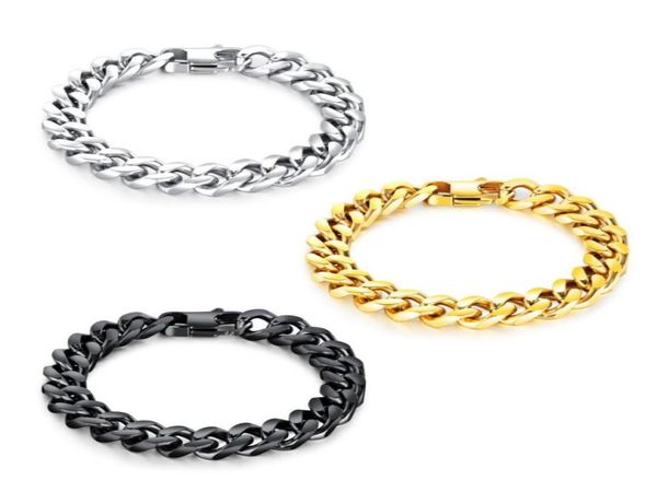 heavy metal biker men039s stainless steel bracelet link wrist curb cuban chain high polish silver black gold86714538652521
heavy metal biker men039s stainless steel bracelet link wrist curb cuban chain high polish silver black gold86714538652521