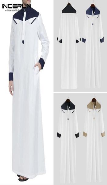 men039s casual shirts incerun men arab islamic muslim kaftan patchwork stand collar long sleeve robes loose saudi arabia dubai 3946236, White;black 
men039s casual shirts incerun men arab islamic muslim kaftan patchwork stand collar long sleeve robes loose saudi arabia dubai 3946236, White;black