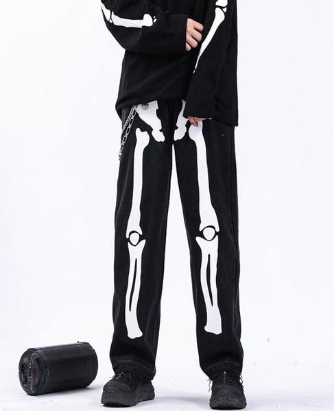 reflective skeleton print black jeans for men 2021 fashion trend straight leg hip hop denim pants teens baggy streetwear clothes m3893964, Blue
reflective skeleton print black jeans for men 2021 fashion trend straight leg hip hop denim pants teens baggy streetwear clothes m3893964, Blue