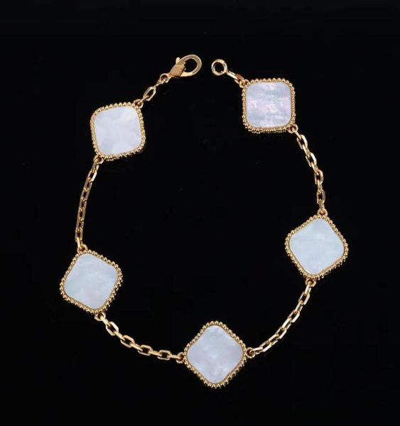 luxury designer chain bracelet four leaf clover cleef bracelet women039s fashion 18k gold bracelets jewelry with b1416141, Black
luxury designer chain bracelet four leaf clover cleef bracelet women039s fashion 18k gold bracelets jewelry with b1416141, Black