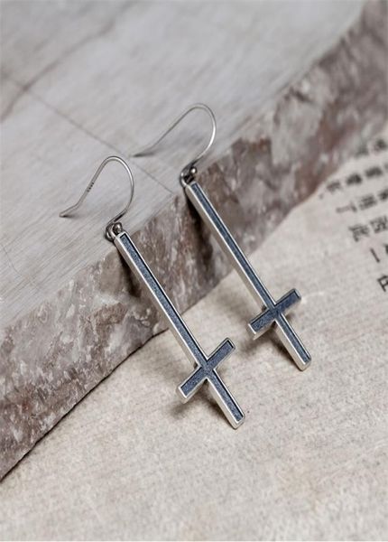 925 sterling silver satan inverted cross drop earrings devil lucifer satanism jewelry 2103176405978
925 sterling silver satan inverted cross drop earrings devil lucifer satanism jewelry 2103176405978