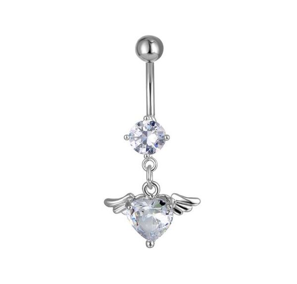 d0617 heart zircon belly navel ring clear 8mm shape 14 ga 10mm length6893763, Silver
d0617 heart zircon belly navel ring clear 8mm shape 14 ga 10mm length6893763, Silver