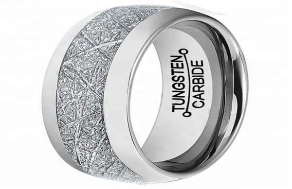 6mm mens womens tungsten carbide meteorite inlay wedding band finger ring3742484, Silver
6mm mens womens tungsten carbide meteorite inlay wedding band finger ring3742484, Silver