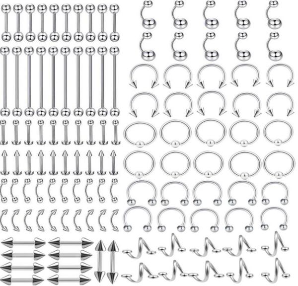 rings jewelrybody jewelry whole 120pcs mix styles stainless steel body piercing tongue eyebrow belly nose ring aessories drop 6935021, Silver
rings jewelrybody jewelry whole 120pcs mix styles stainless steel body piercing tongue eyebrow belly nose ring aessories drop 6935021, Silver