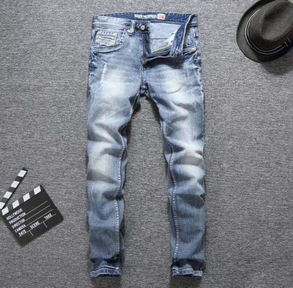 italian vintage designer fashion men jeans light blue summer slim fit ripped jeans men streetwear hip hop pants classical7227062
italian vintage designer fashion men jeans light blue summer slim fit ripped jeans men streetwear hip hop pants classical7227062