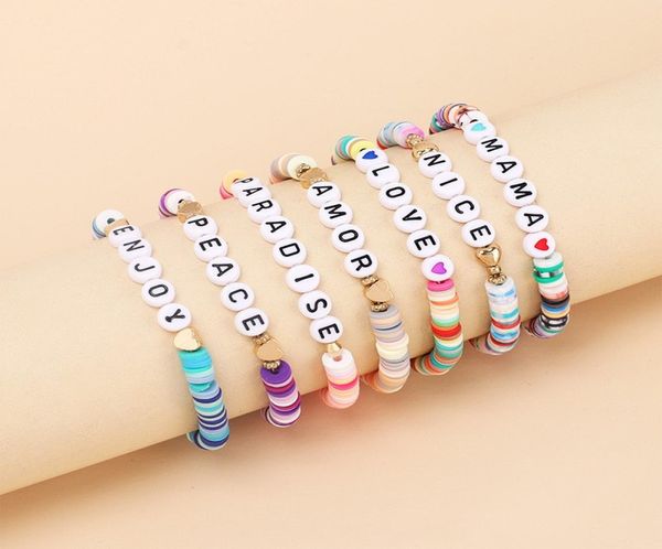 colorful polymer clay disc beads strands bracelet ins style initial bead bracelets for summer women gift7662035, Black
colorful polymer clay disc beads strands bracelet ins style initial bead bracelets for summer women gift7662035, Black