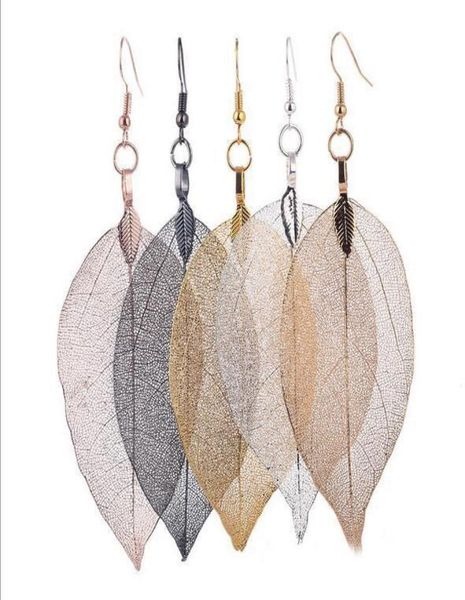 fashion bohemain long earrings unique natural real leaf big earrings for women fine jewelry gift4749668, Silver
fashion bohemain long earrings unique natural real leaf big earrings for women fine jewelry gift4749668, Silver