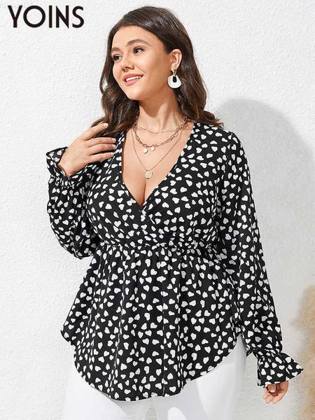 women's blouses shirts yoins plus size women tunic vintage heart printed blouses 2023 autumn fashion v neck pleated party long sleeve, White
women's blouses shirts yoins plus size women tunic vintage heart printed blouses 2023 autumn fashion v neck pleated party long sleeve, White