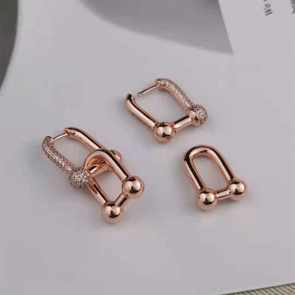 high version 21 new u-shaped diamond inlaid ring clasp earrings for women with high sense of ins fashion temperament irregular double, Golden
high version 21 new u-shaped diamond inlaid ring clasp earrings for women with high sense of ins fashion temperament irregular double, Golden