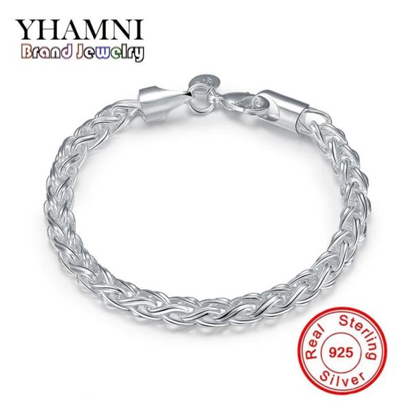 yhamni fashion original jewelry real solid 925 sterling silver bracelet luxury wedding gift bracelet h0709918643, Golden;silver
yhamni fashion original jewelry real solid 925 sterling silver bracelet luxury wedding gift bracelet h0709918643, Golden;silver