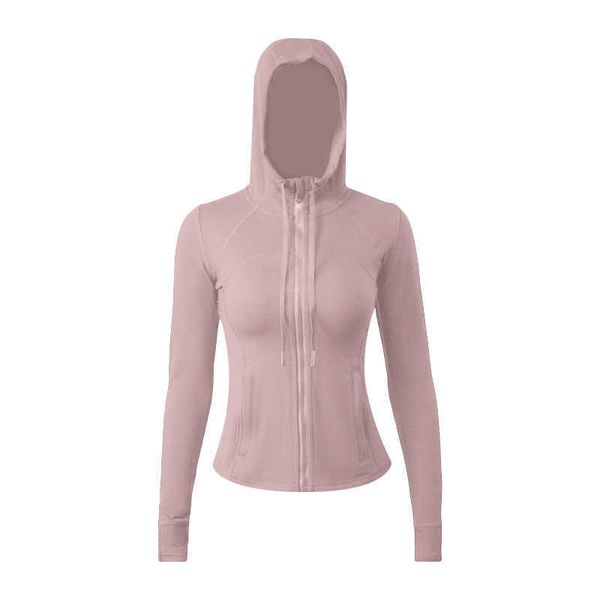 lu yoga suit double faced brushed women's sports hooded jacket high elastic zipper coat cardigan slim fit nude 10 d87l, Black
lu yoga suit double faced brushed women's sports hooded jacket high elastic zipper coat cardigan slim fit nude 10 d87l, Black