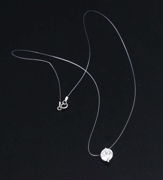 transparent fishline 925 silver zircon clavicle chain mermaid tear pendant necklace6211761
transparent fishline 925 silver zircon clavicle chain mermaid tear pendant necklace6211761