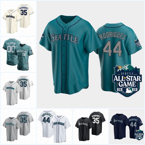 #44 julio rodriguez all-star game jersey seattle ken griffey crawford mariners baseball edgar martinez seattle ichiro jarred kelenic kolten, Blue;black
#44 julio rodriguez all-star game jersey seattle ken griffey crawford mariners baseball edgar martinez seattle ichiro jarred kelenic kolten, Blue;black