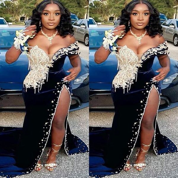 2023 aso ebi navy blue mermaid prom dress lace beaded crystals evening formal party second reception birthday engagement gowns dresses robe, Black
2023 aso ebi navy blue mermaid prom dress lace beaded crystals evening formal party second reception birthday engagement gowns dresses robe, Black