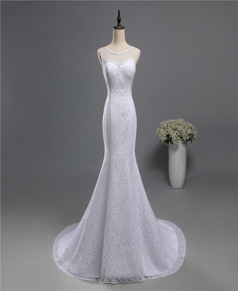 scoop neck lace mermaid wedding dress with sweep train 2019 lace up bridal gown white ivory5330645
scoop neck lace mermaid wedding dress with sweep train 2019 lace up bridal gown white ivory5330645