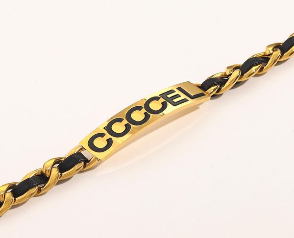 new style classic bracelets brand designer women letter bangle 18k gold plated stainless steel flower crystal lovers gift wristban5444208, Black 
new style classic bracelets brand designer women letter bangle 18k gold plated stainless steel flower crystal lovers gift wristban5444208, Black
