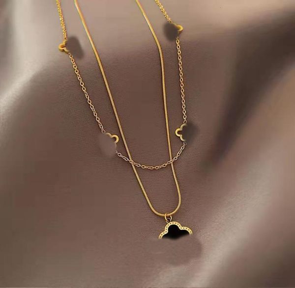 gold double layer titanium steel clavicle luxury fashion pendant necklace8269603, Silver
gold double layer titanium steel clavicle luxury fashion pendant necklace8269603, Silver