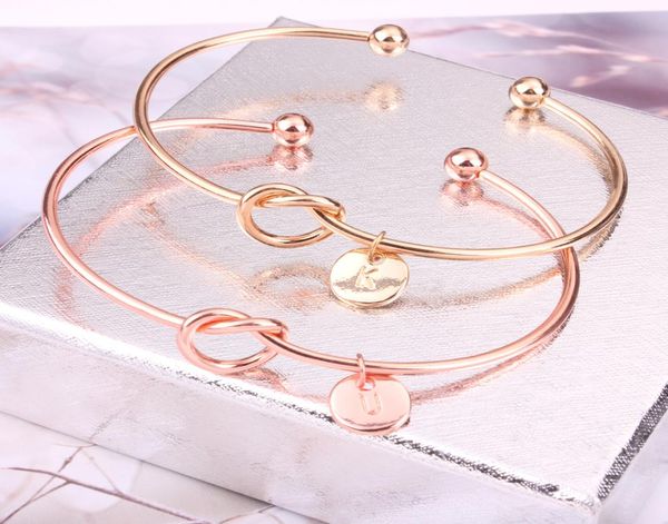 new 26 letter rose gold silver gold color knot heart bracelet bangle girl fashion jewelry zinc alloy round pendant chainlink brace6606228, Black
new 26 letter rose gold silver gold color knot heart bracelet bangle girl fashion jewelry zinc alloy round pendant chainlink brace6606228, Black