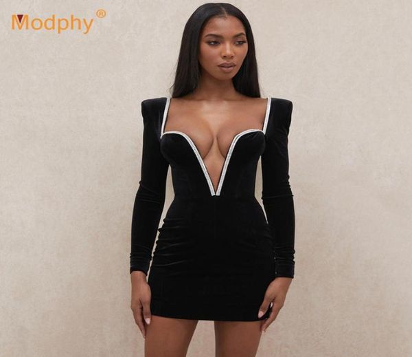 winter vneck long sleeve diamond backless black velvet bodycon mini dress 2021 women celebrity evening party vestidos casual8467679, Black;gray
winter vneck long sleeve diamond backless black velvet bodycon mini dress 2021 women celebrity evening party vestidos casual8467679, Black;gray