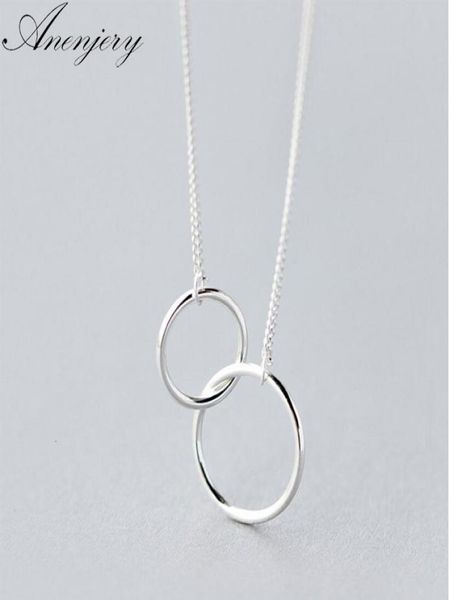 double circle interlock clavicle short necklace 925 sterling silver necklace for women collares erkek kolye6567213
double circle interlock clavicle short necklace 925 sterling silver necklace for women collares erkek kolye6567213