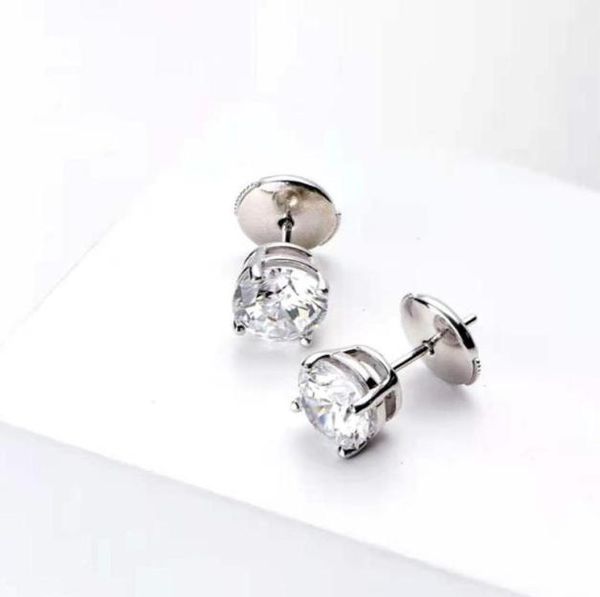 hbp four claw single drill earrings female round pure silver gold plating simple one carat diamond light luxury temperame45217891495027, Golden 
hbp four claw single drill earrings female round pure silver gold plating simple one carat diamond light luxury temperame45217891495027, Golden