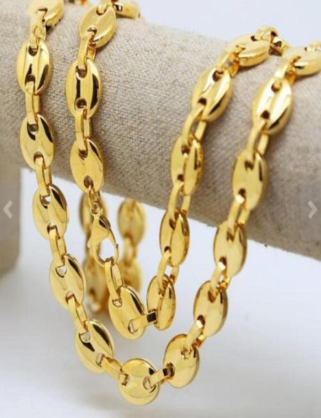 9mm 1828 inch gold plated pure stainless steel fashion charming coffee bean necklace link chain for women mens gifts 4744453, Silver
9mm 1828 inch gold plated pure stainless steel fashion charming coffee bean necklace link chain for women mens gifts 4744453, Silver