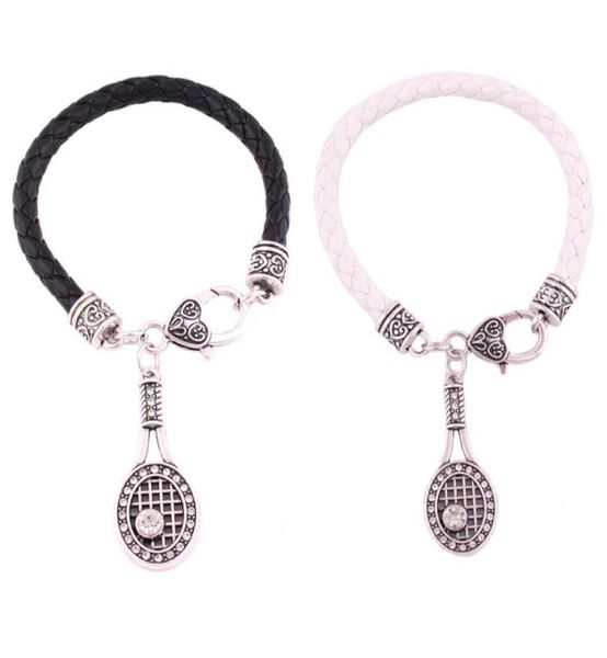 infinity love crystal tennis racket with ball charm pendent bracelets christmas gifts women fashion black white leather bracelets 6157450, Golden;silver
infinity love crystal tennis racket with ball charm pendent bracelets christmas gifts women fashion black white leather bracelets 6157450, Golden;silver
